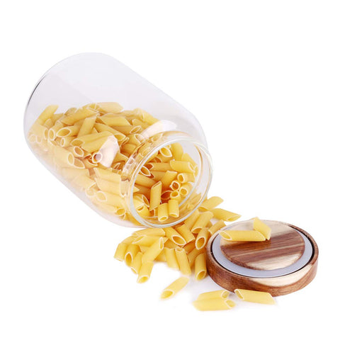 LEAVES AND TREES Y rice jar with wide mouth for easy scooping.