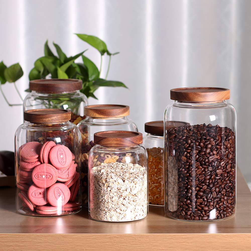 Leaves and Trees Y spices canister stores herbs neatly with airtight protection.