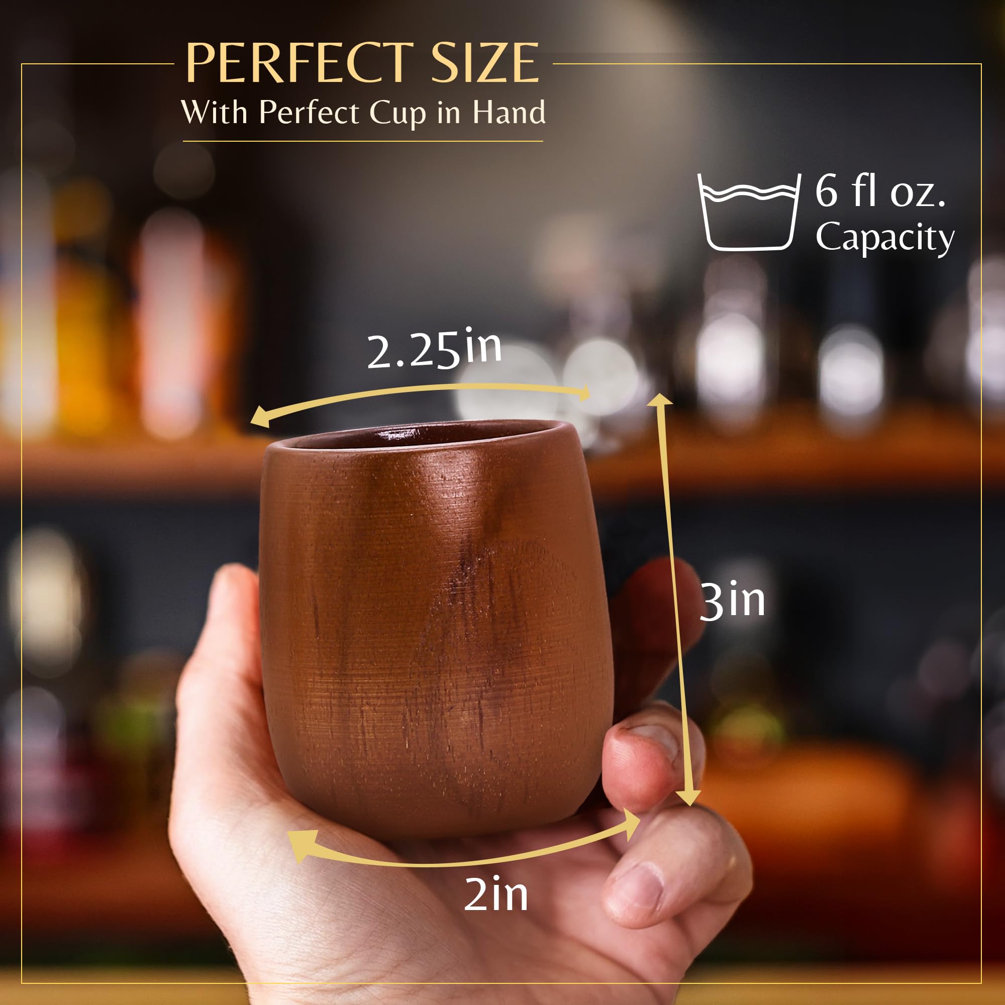 LEAVITT BAY COFFEE bourbon glass with smooth finish, durable for travel and entertaining.