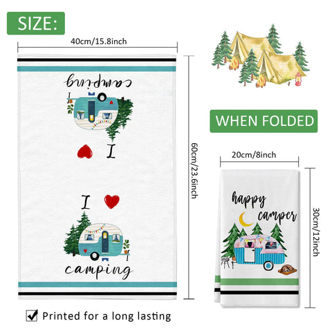Lebsitey camping towels multi-use pattern suitable for drying dishes and hands
