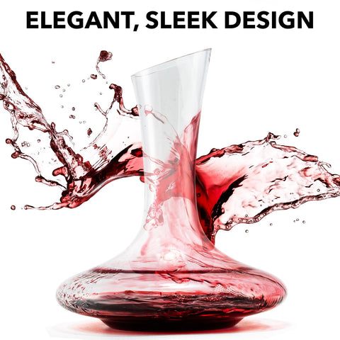 Le Chateau aerator decanter on display enhances wine service