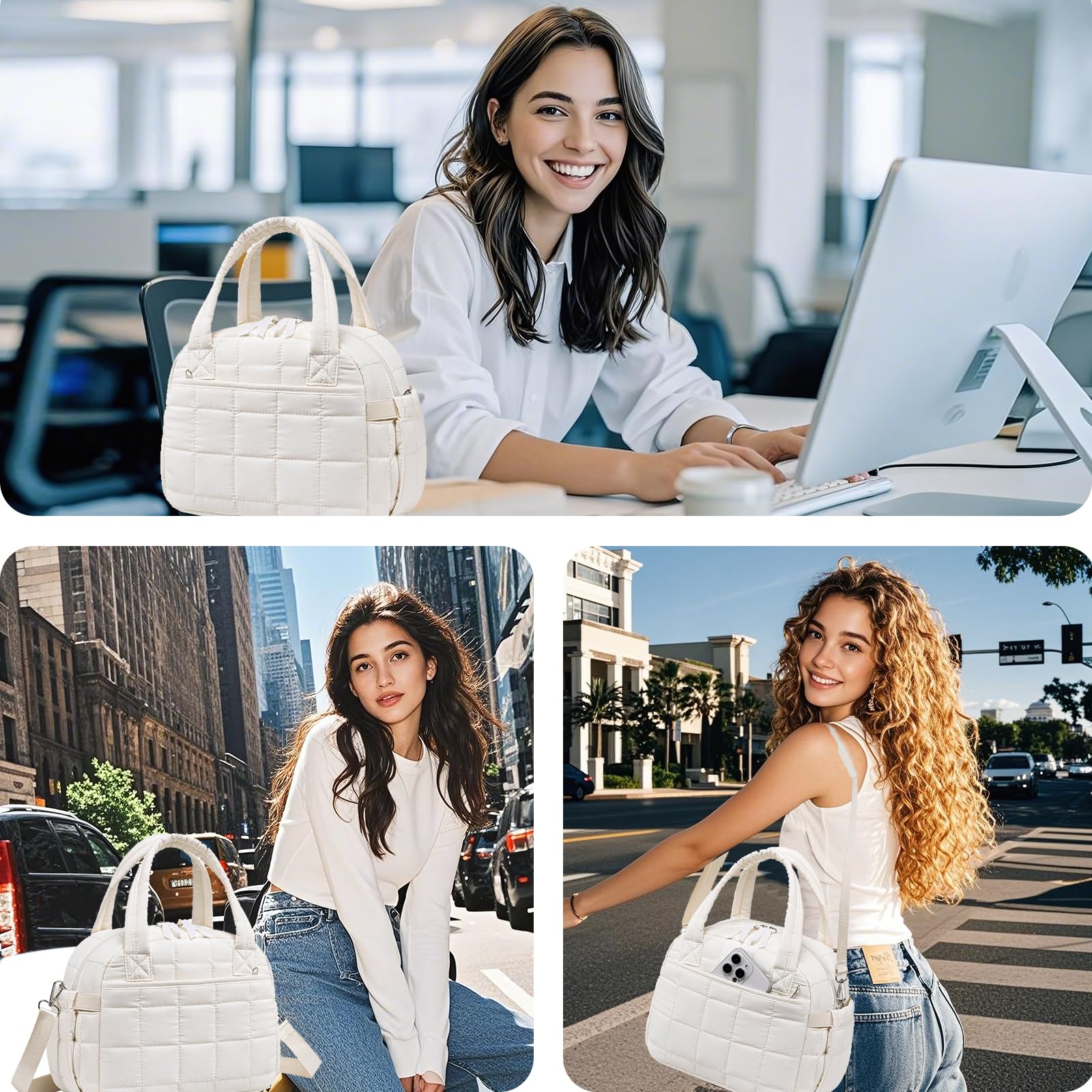LEDAOU versatile lunch bag suitable for work, school, travel, and outings