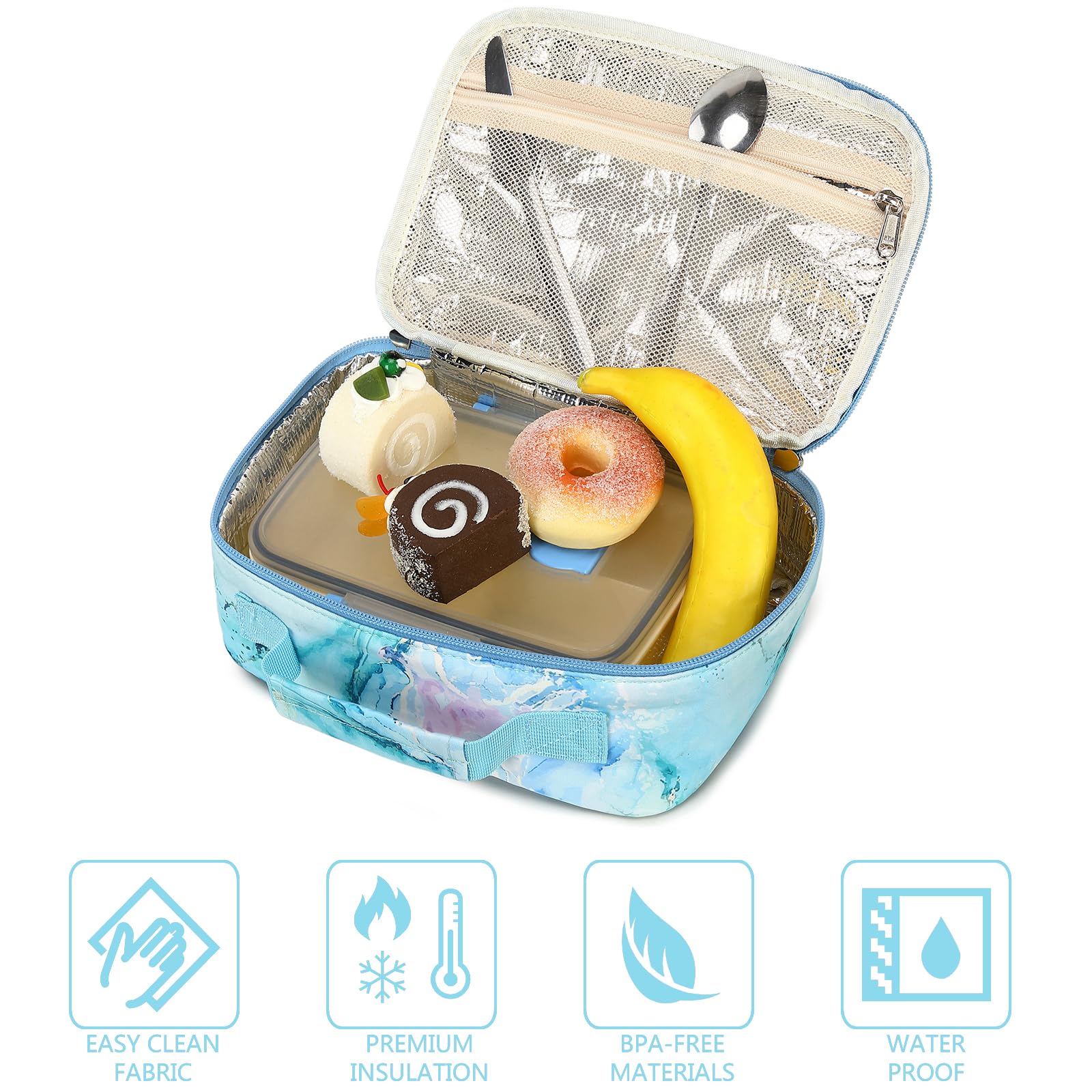 LEDAOU versatile lunch bag for school, picnic, or hike