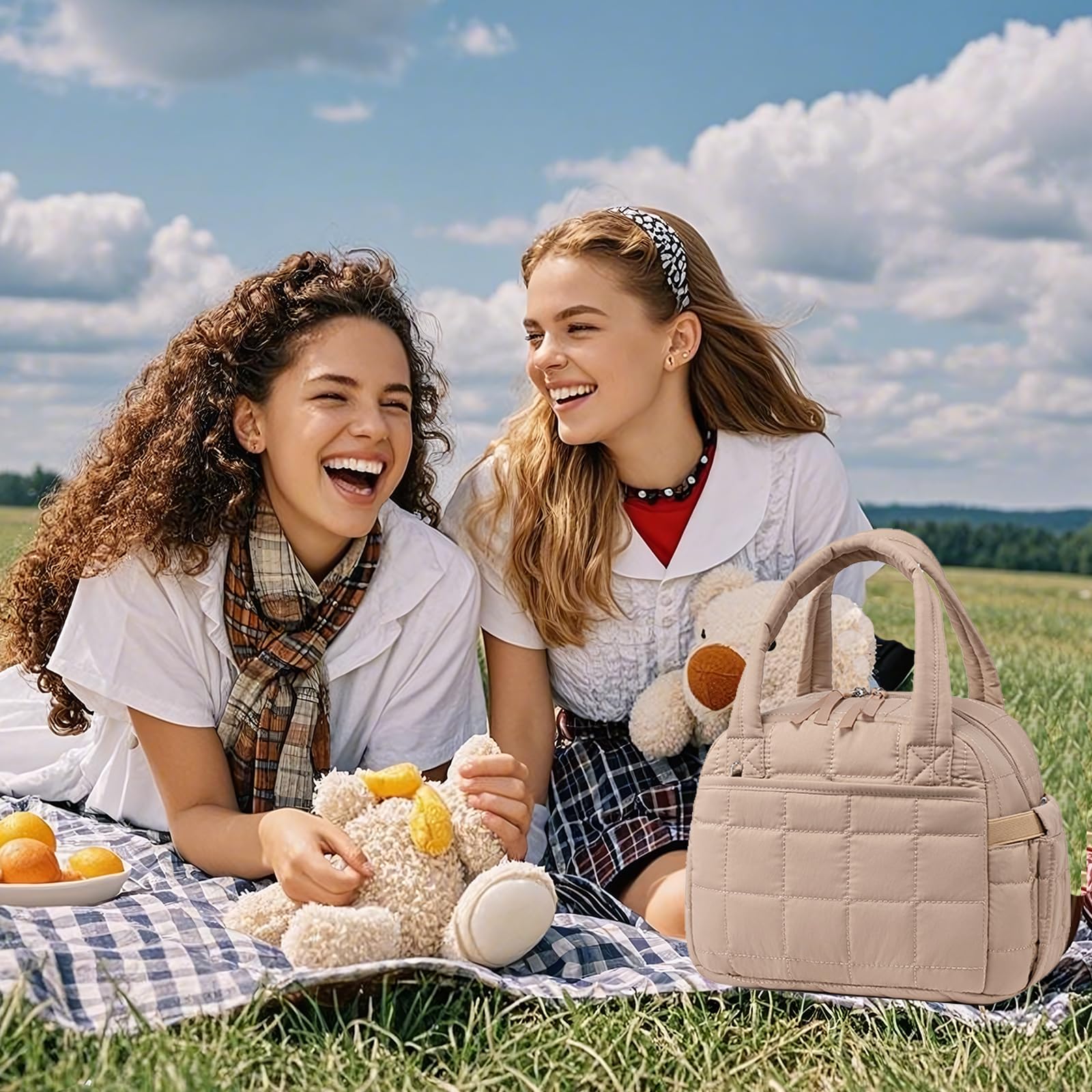 LEDAOU lunch box with adjustable strap for comfortable wear options.