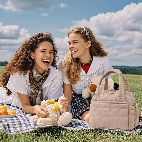LEDAOU lunch box with adjustable strap for comfortable wear options.