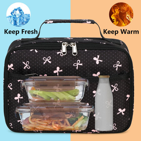 LEDAOU lunch box waterproof polyester texture supports daily outdoor use.
