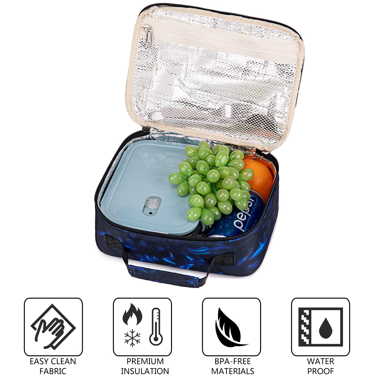 LEDAOU Soccer Blue folded for compact storage in a locker