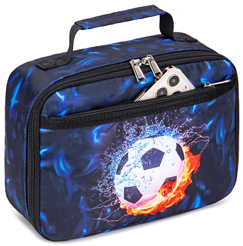 LEDAOU Soccer Blue gift-ready lunch box, suitable for kids
