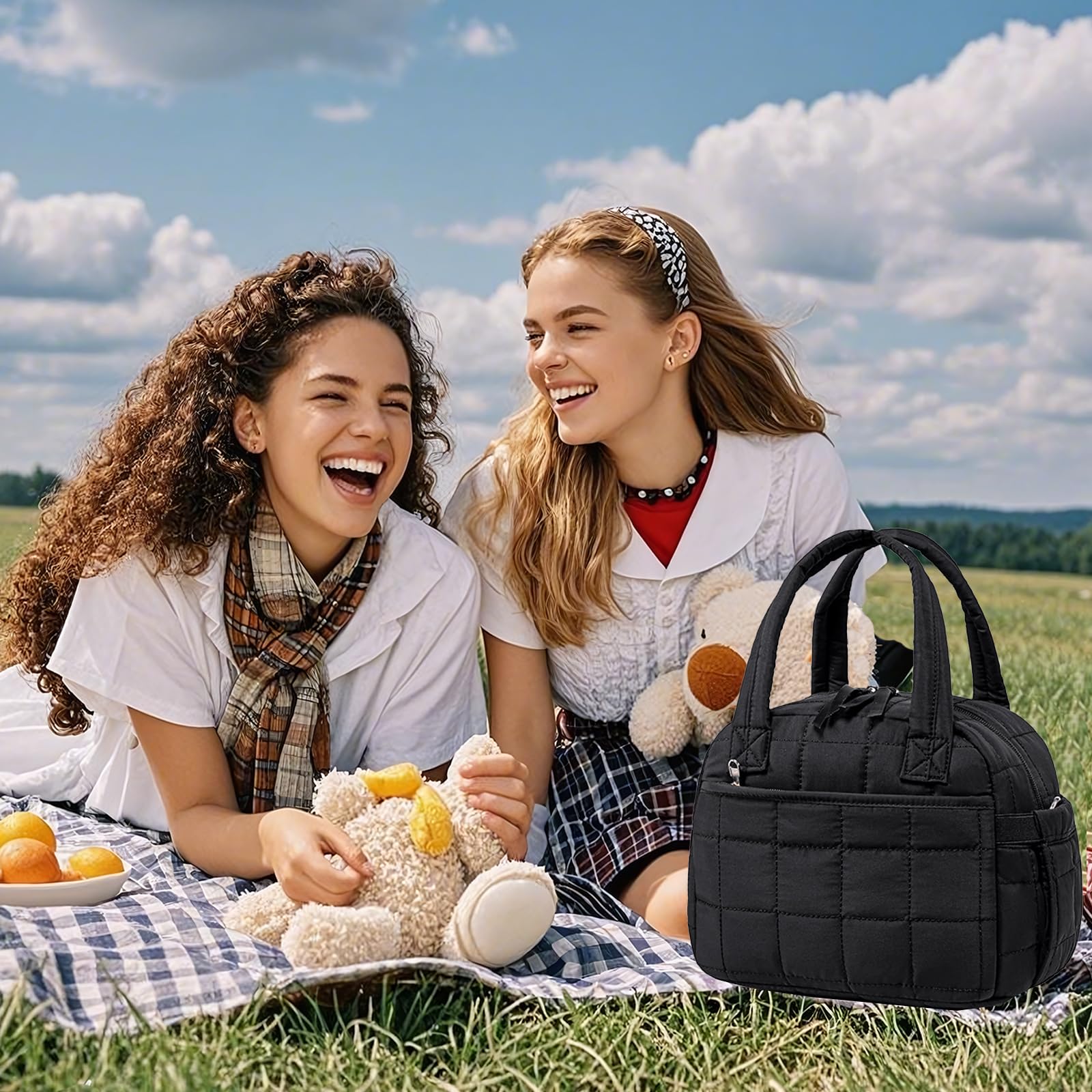 LEDAOU lunch box durable SBS zipper ensures smooth opening