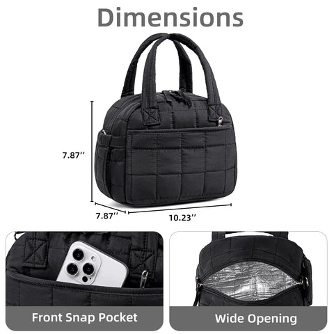 LEDAOU front pocket stores phone and utensils for easy access