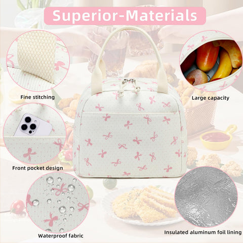 LEDAOU multipurpose lunch bag for work, travel, picnics, or cosmetics