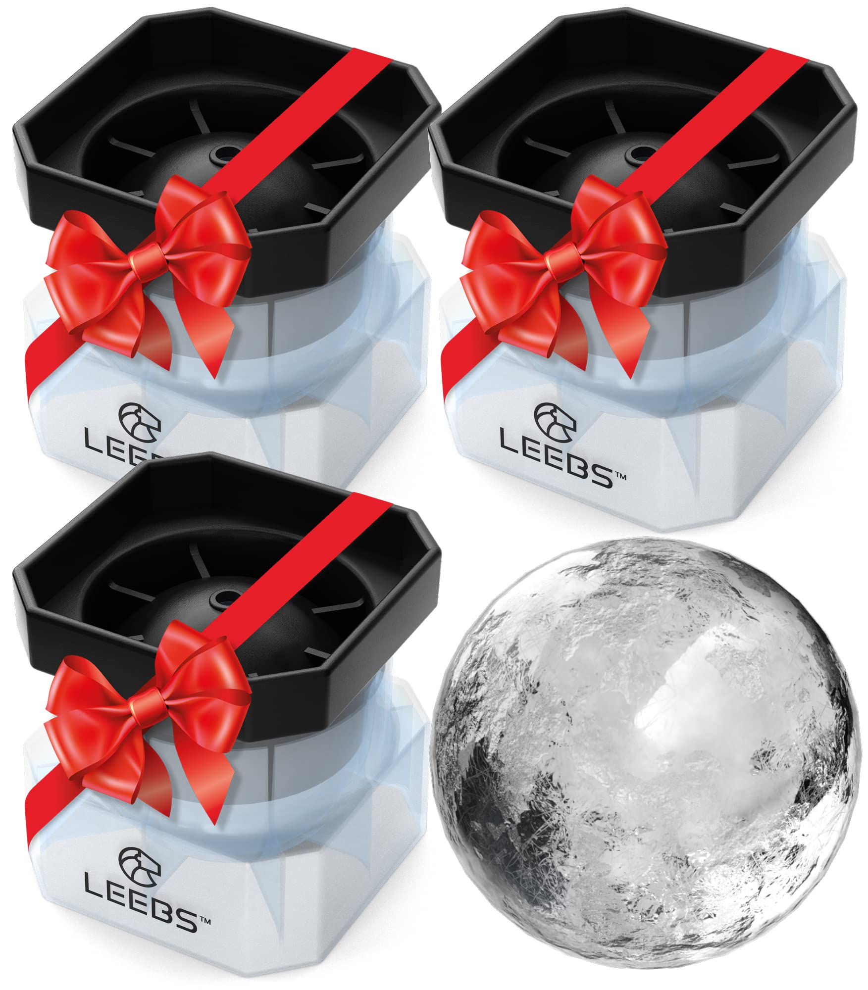 LEEBS 3-pack provides ready-to-use ice spheres.