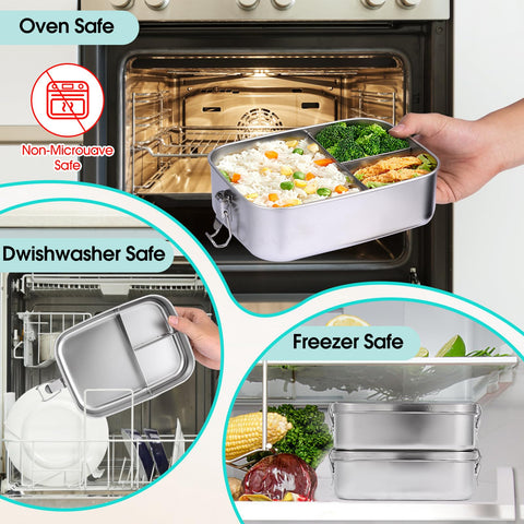 LEEPENK 1500ml capacity supports hearty entrees and satisfying sides.