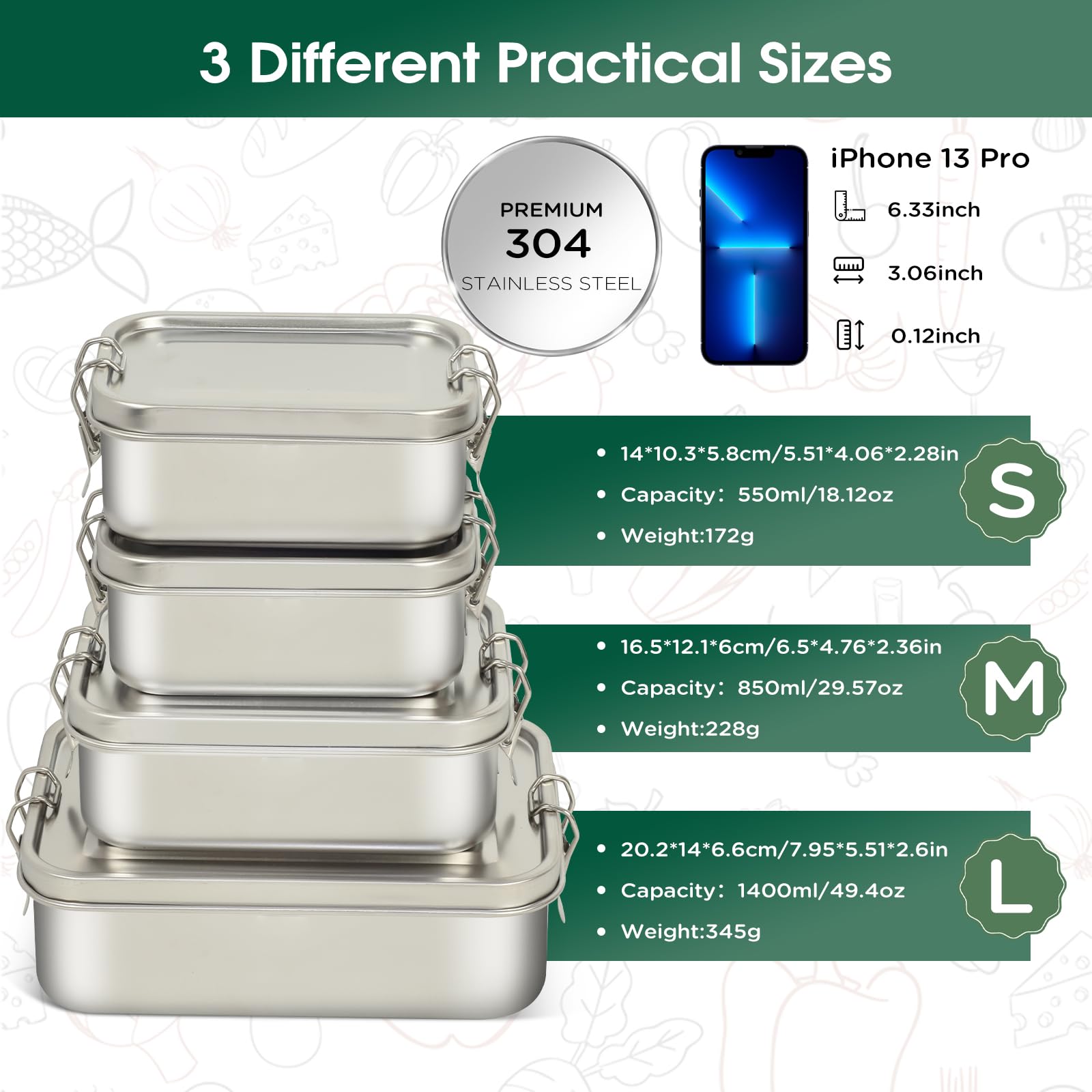 LEEPENK lid with double-seal closure provides airtight, leak-proof performance.