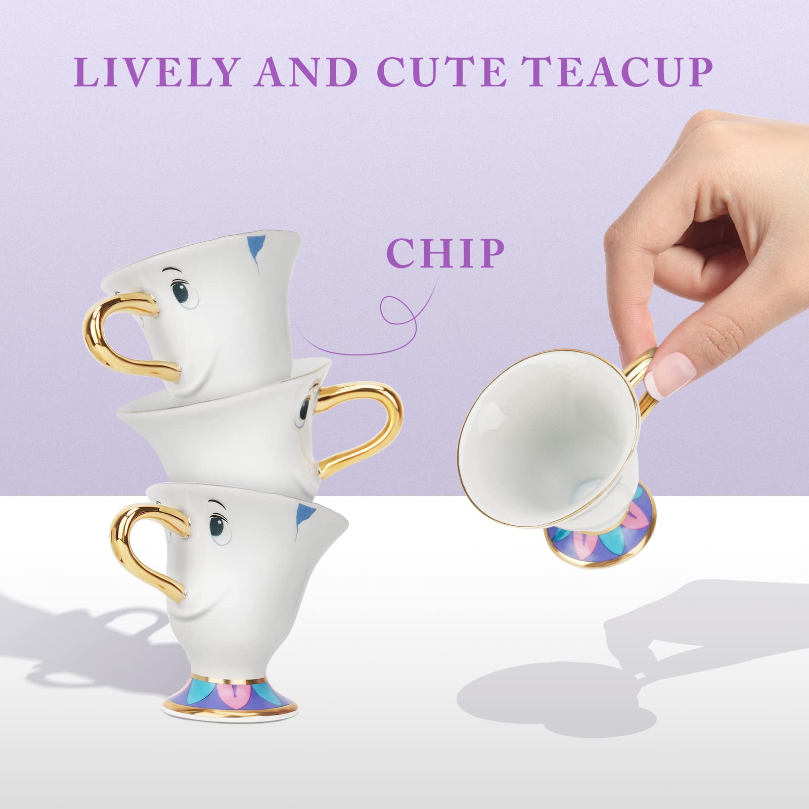 LEEPENK Relief-design teapot adds decorative touch to a table