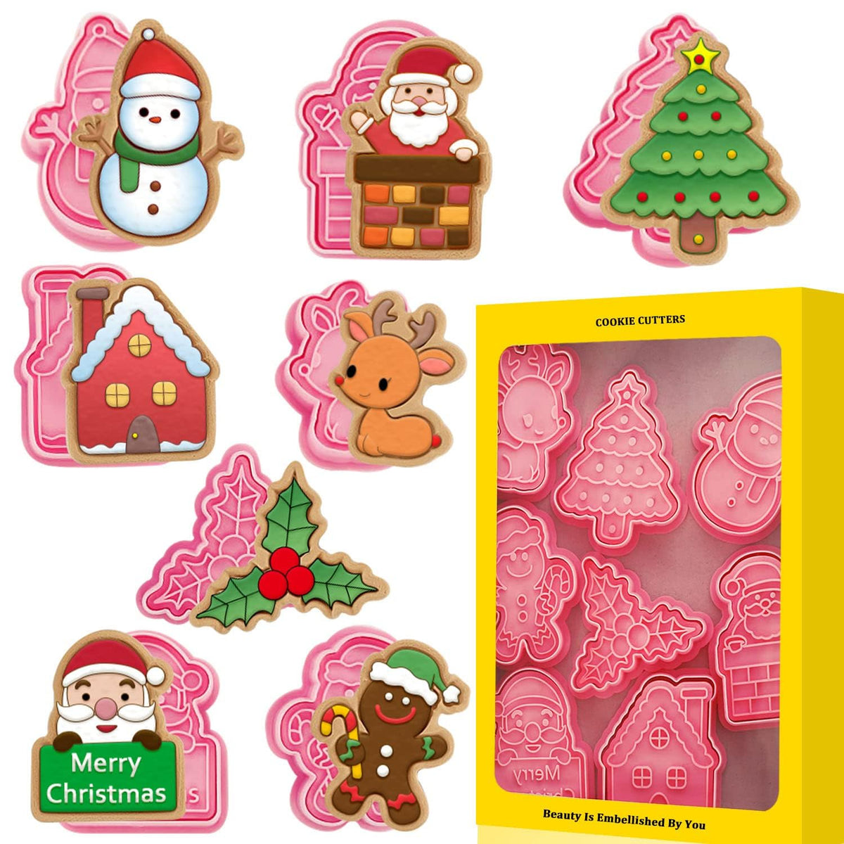Leesgel deer cookie cutter for festive cookies and kid-friendly baking.