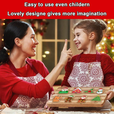 Leesgel Santa cookie cutter makes jolly cookies for gifts.