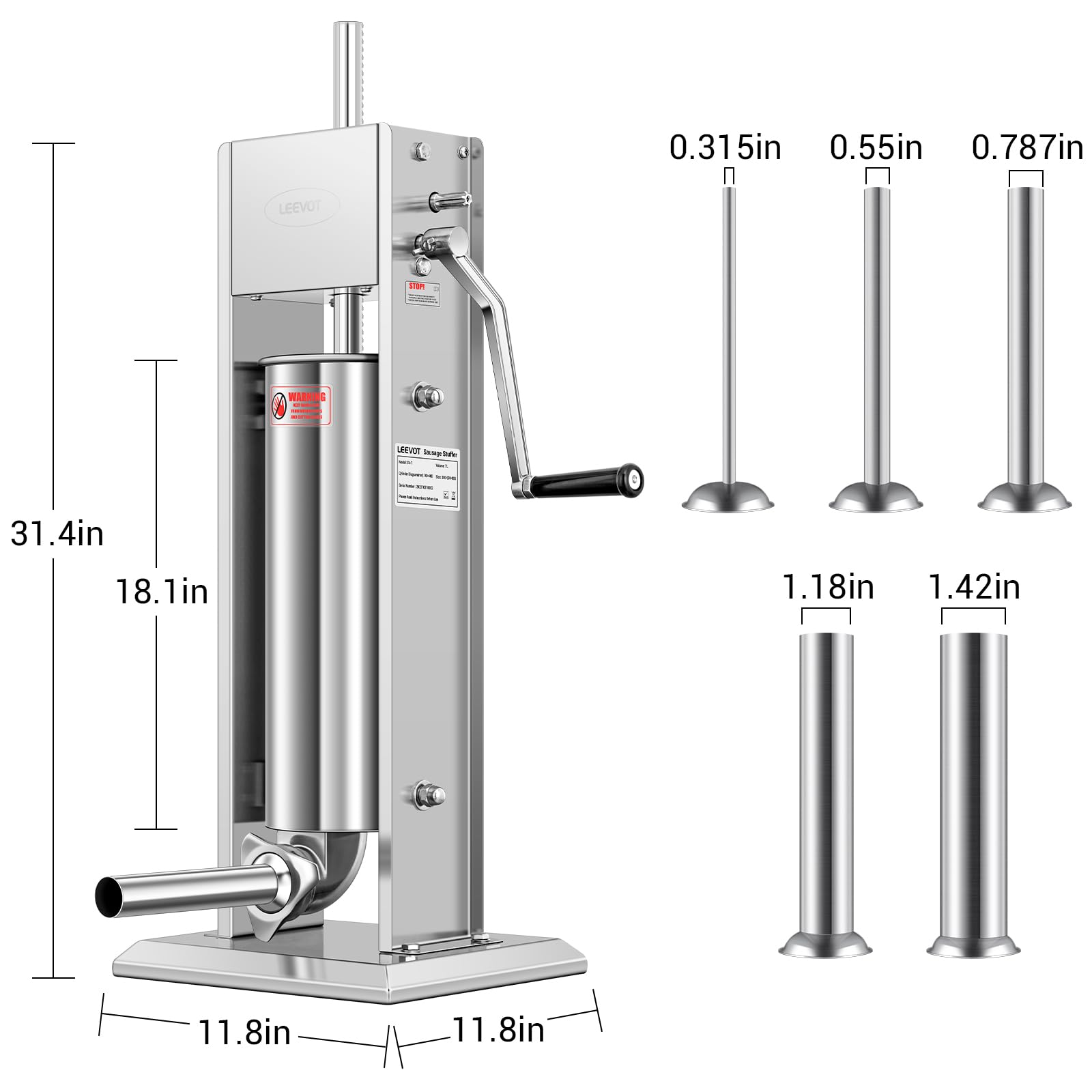 Leevot complete stuffer kit includes all essential accessories.