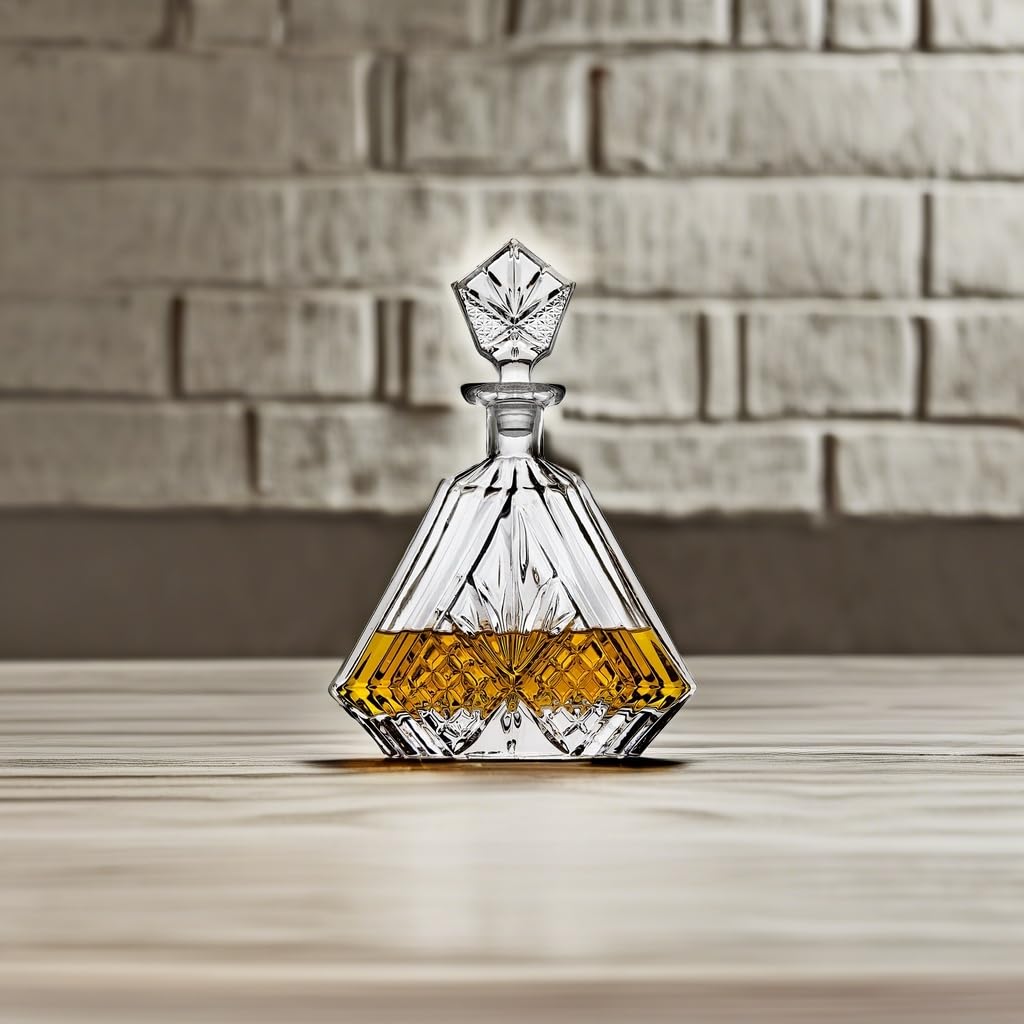 Lefonte decanter on a home bar display for premium presentation.