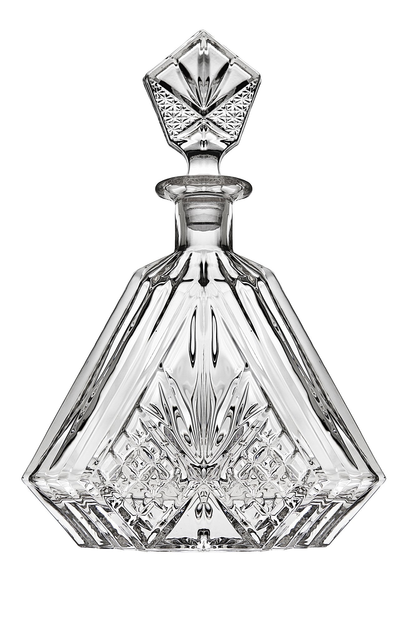 Lefonte scotch bourbon decanter in elegant design for refined serving.