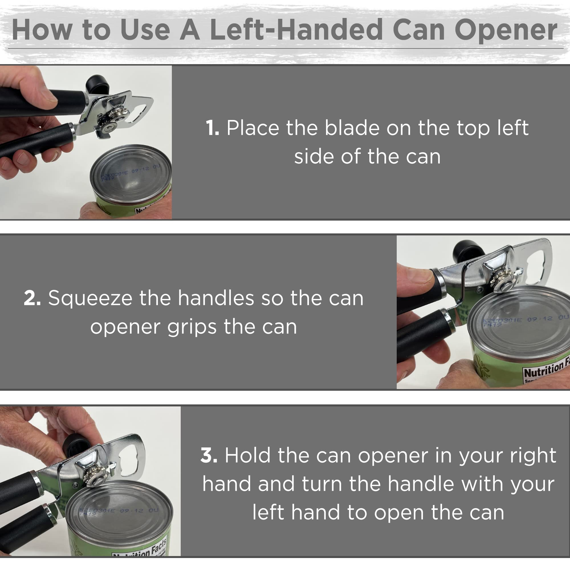 Lefty’s heavy-duty stainless steel construction withstands daily use.