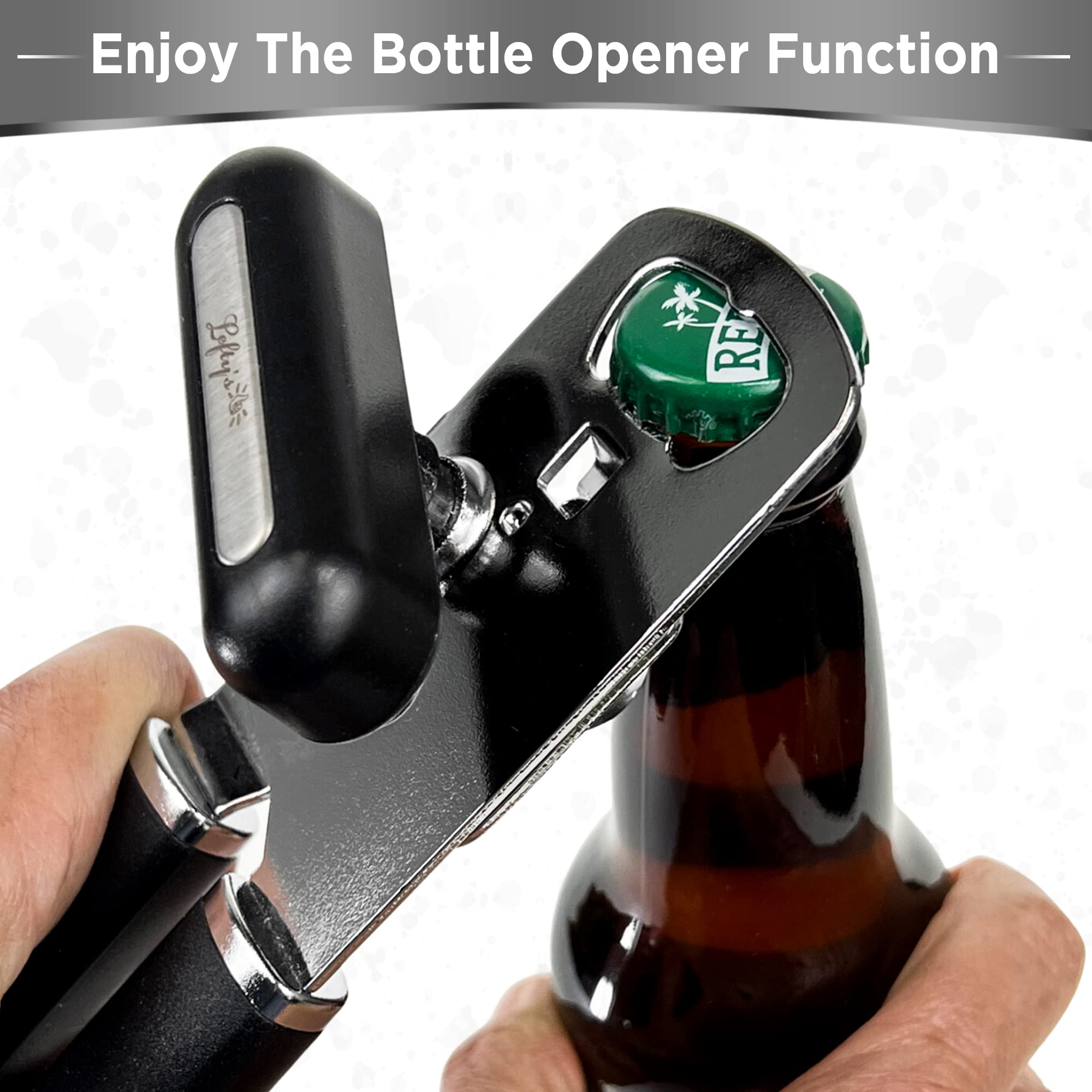 Lefty’s effortless left-hand operation supports everyday kitchen tasks.