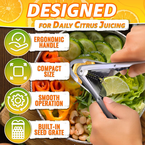 LEGLO lemon squeezer is easy to clean and dishwasher safe.