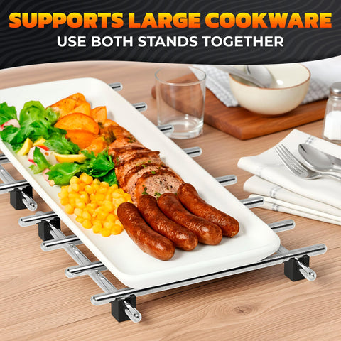 LEGLO non-scratch feet keep tables safe while serving.