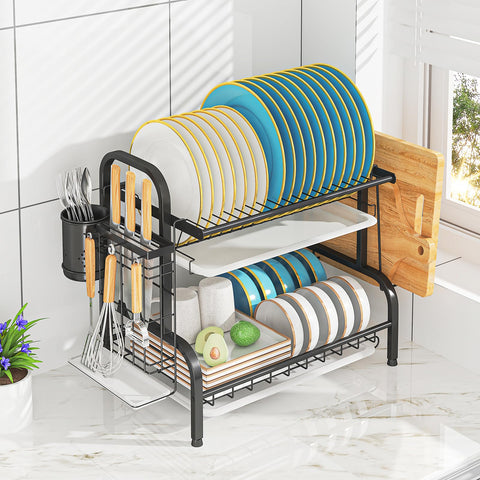 LEGUANG detachable draining tray catches drips and doubles as a fruit tray.