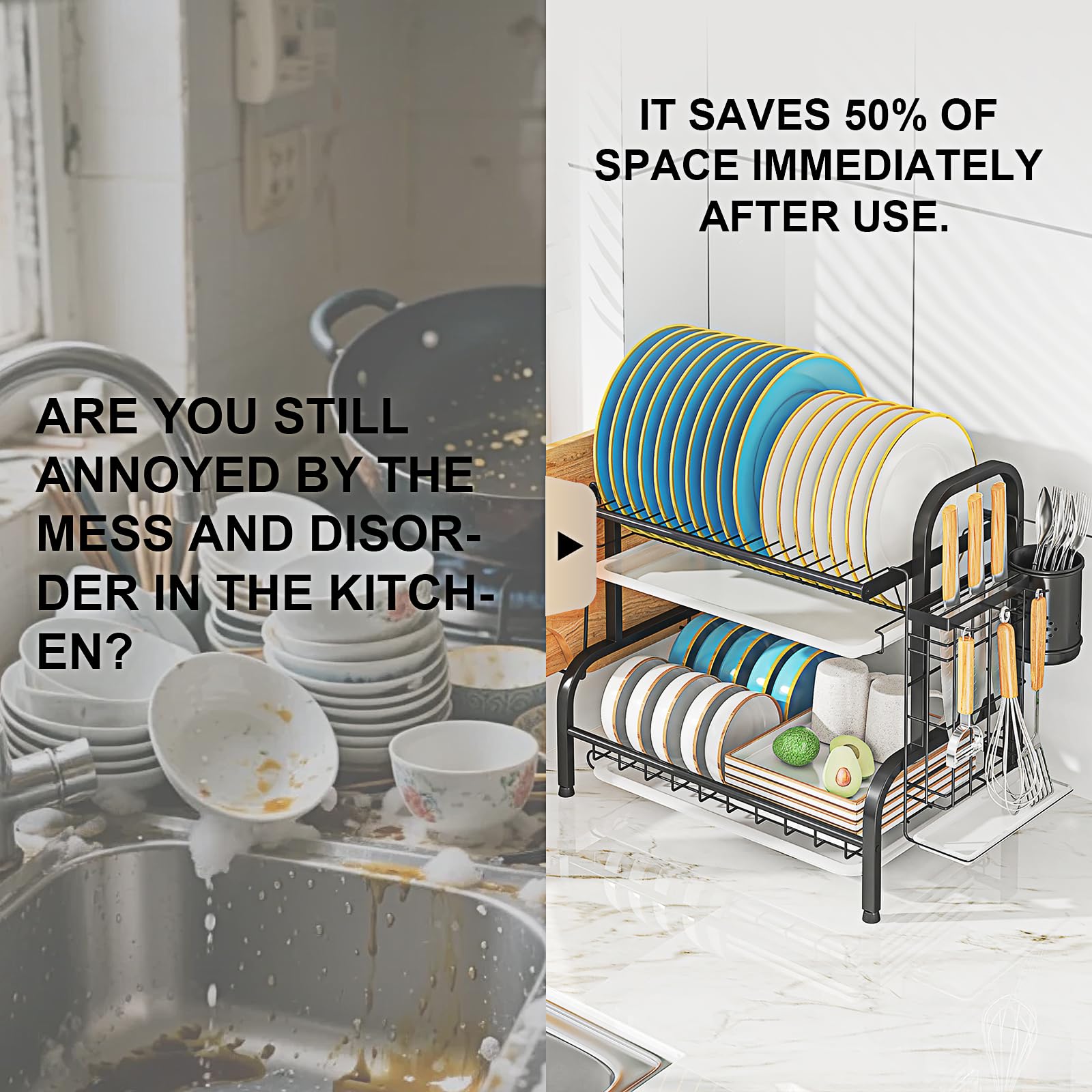 LEGUANG stainless steel dish rack assembly shows durable, rust-resistant construction.