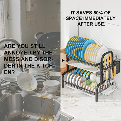 LEGUANG stainless steel dish rack assembly shows durable, rust-resistant construction.