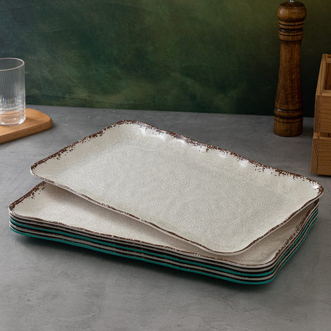 LEHAHA dishwasher-safe top-shelf friendly platters simplify cleanup after meals