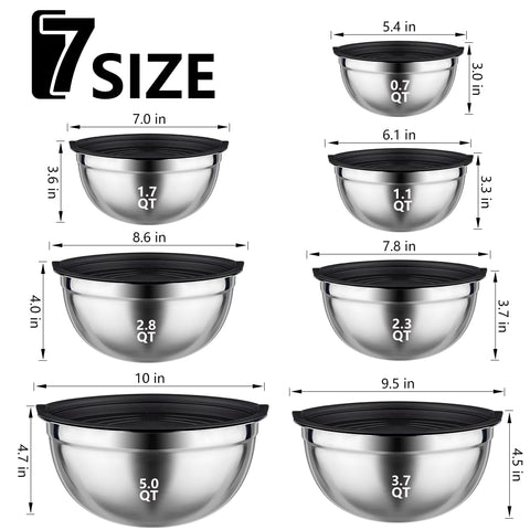 Leidawn BPA-free lids provide a tight seal to keep contents fresh.