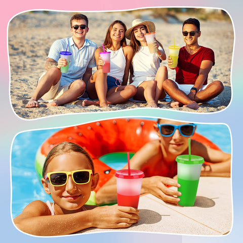 LEIFEOSH assorted 17-color lids and straws for customization