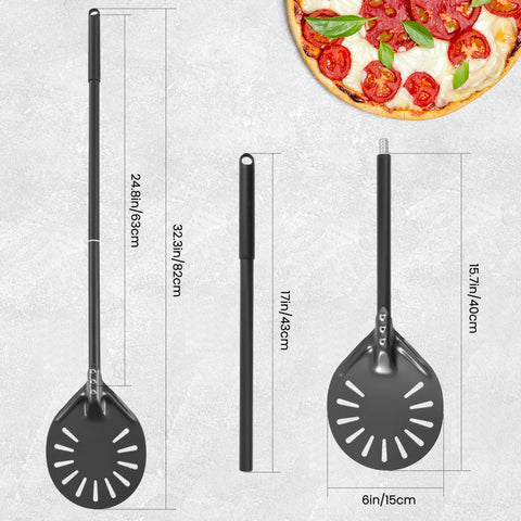 Leightszen restaurant-grade peel suitable for professional ovens and outdoor setups.