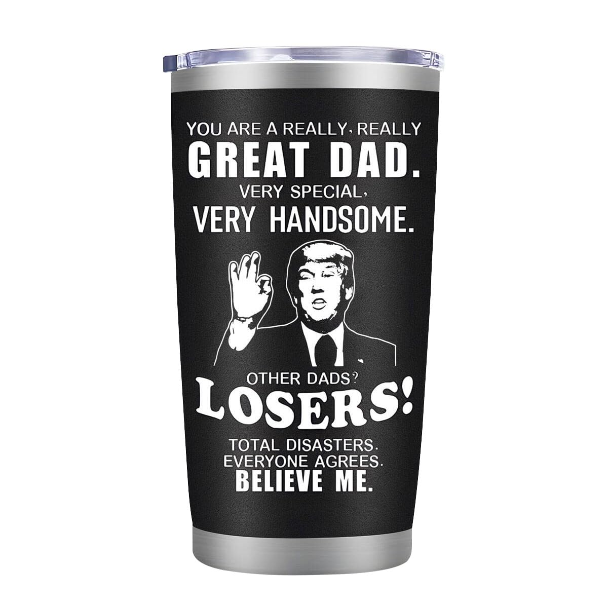 LEIOH 20oz tumbler front view highlights sturdy stainless steel and leakproof design for daily use.