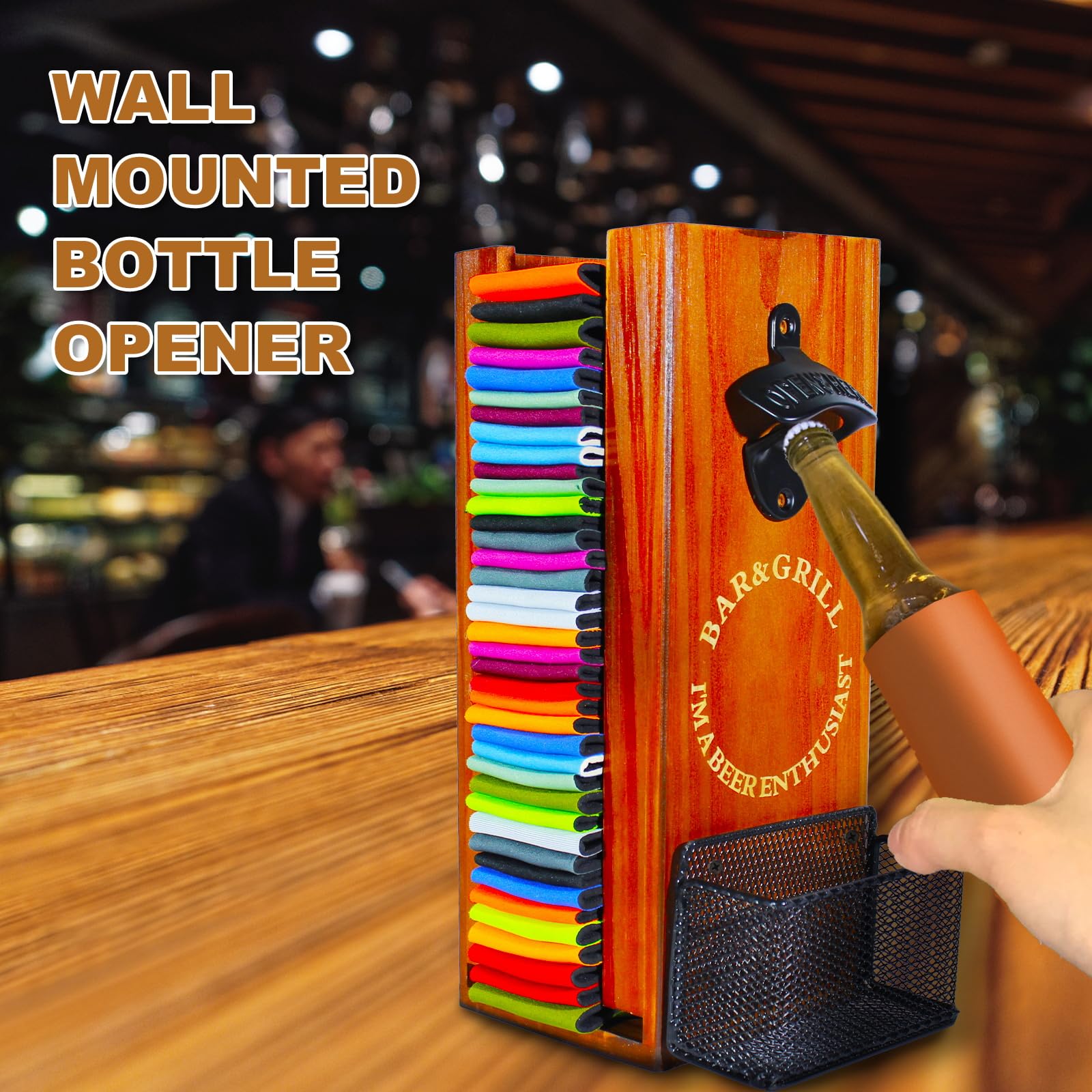LEIRUOTM perforated back for wall mounting blends with decor