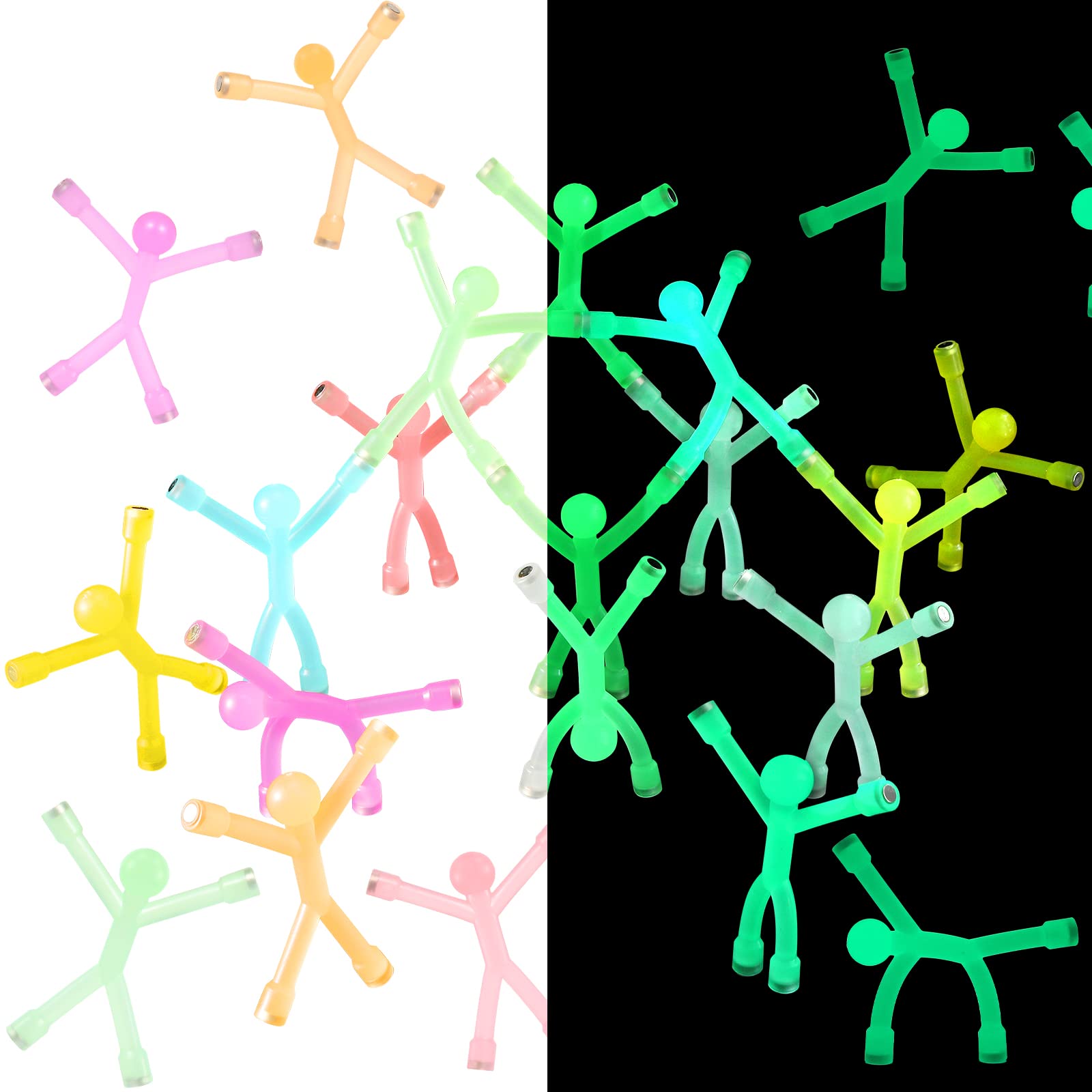 Leitee glow magnetic people yellow magnet adds cheerful kitchen accent