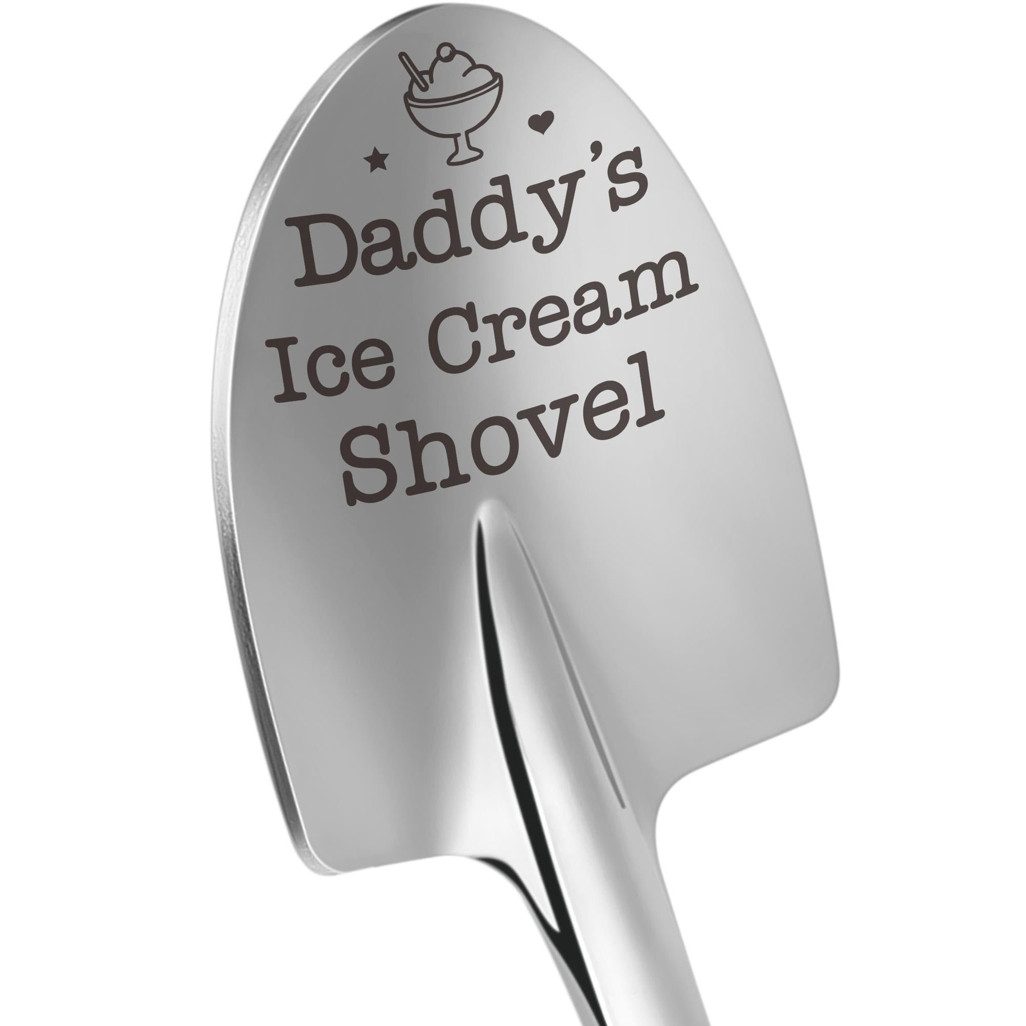 LEJIAJINW Daddy's Ice Cream Spoon, simple design for everyday ice cream gifting