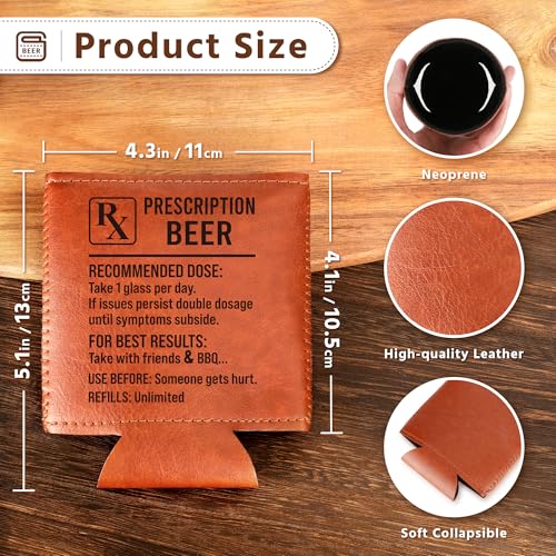 LEJIAJINW leather can cooler 12oz with premium feel