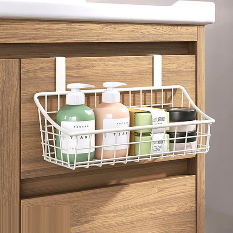 LeleCAT over cabinet door basket two-pack offers extra storage without bulk