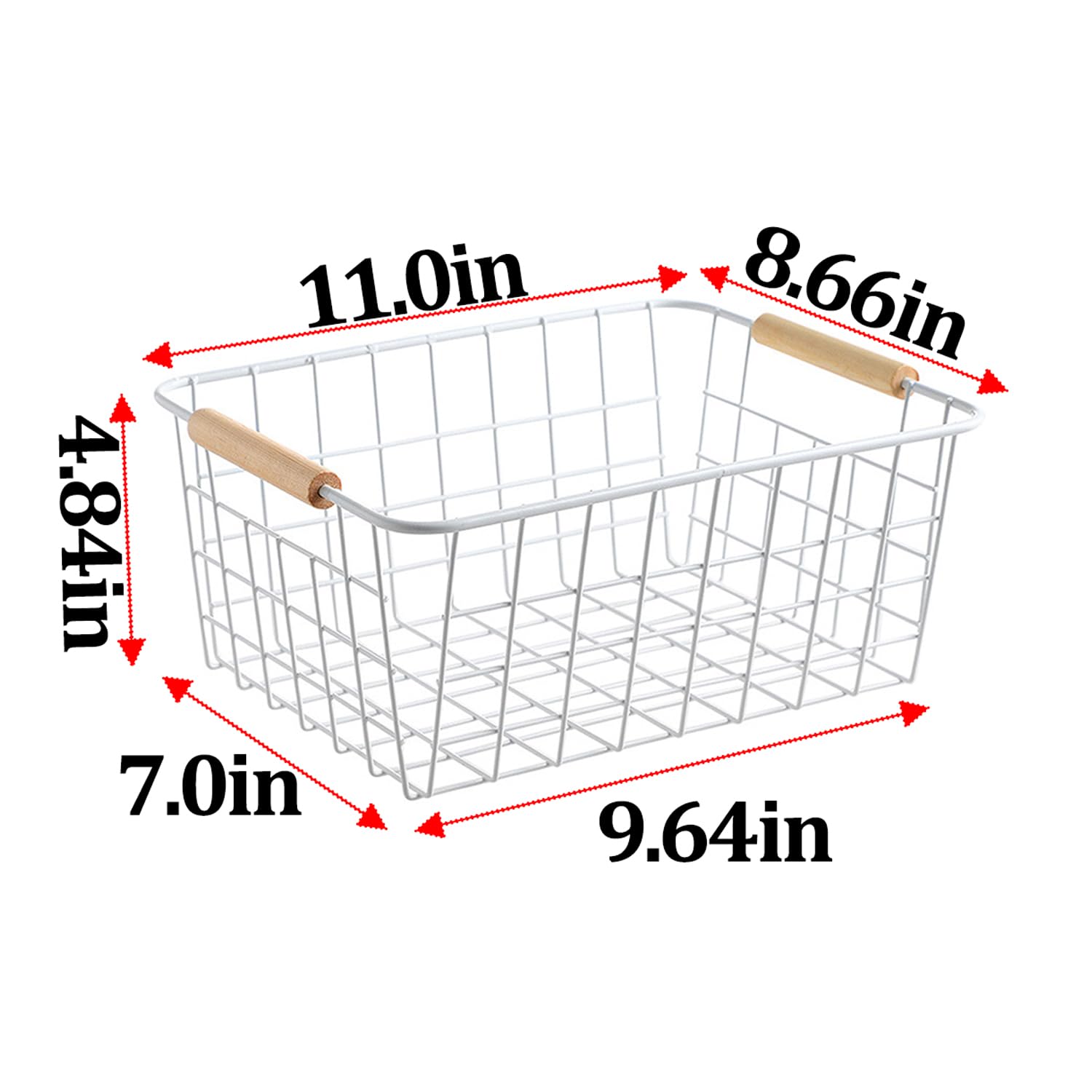 LeleCAT snack organizer baskets ideal for pantry shelves and quick access.