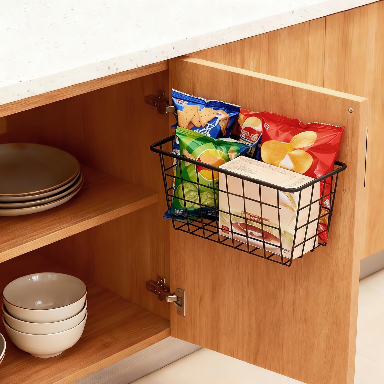 LeleCAT compact space saving baskets ideal for small kitchens.