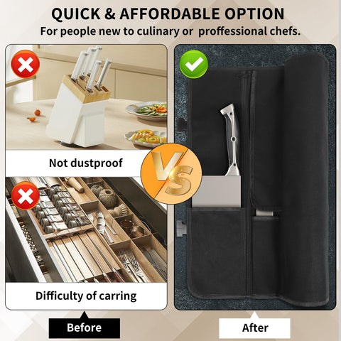 lelezone adjustable strap ensures comfortable, secure transport of knives