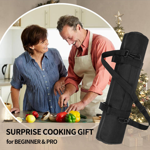 lelezone knife roll bag makes a thoughtful gift for cooks at any level