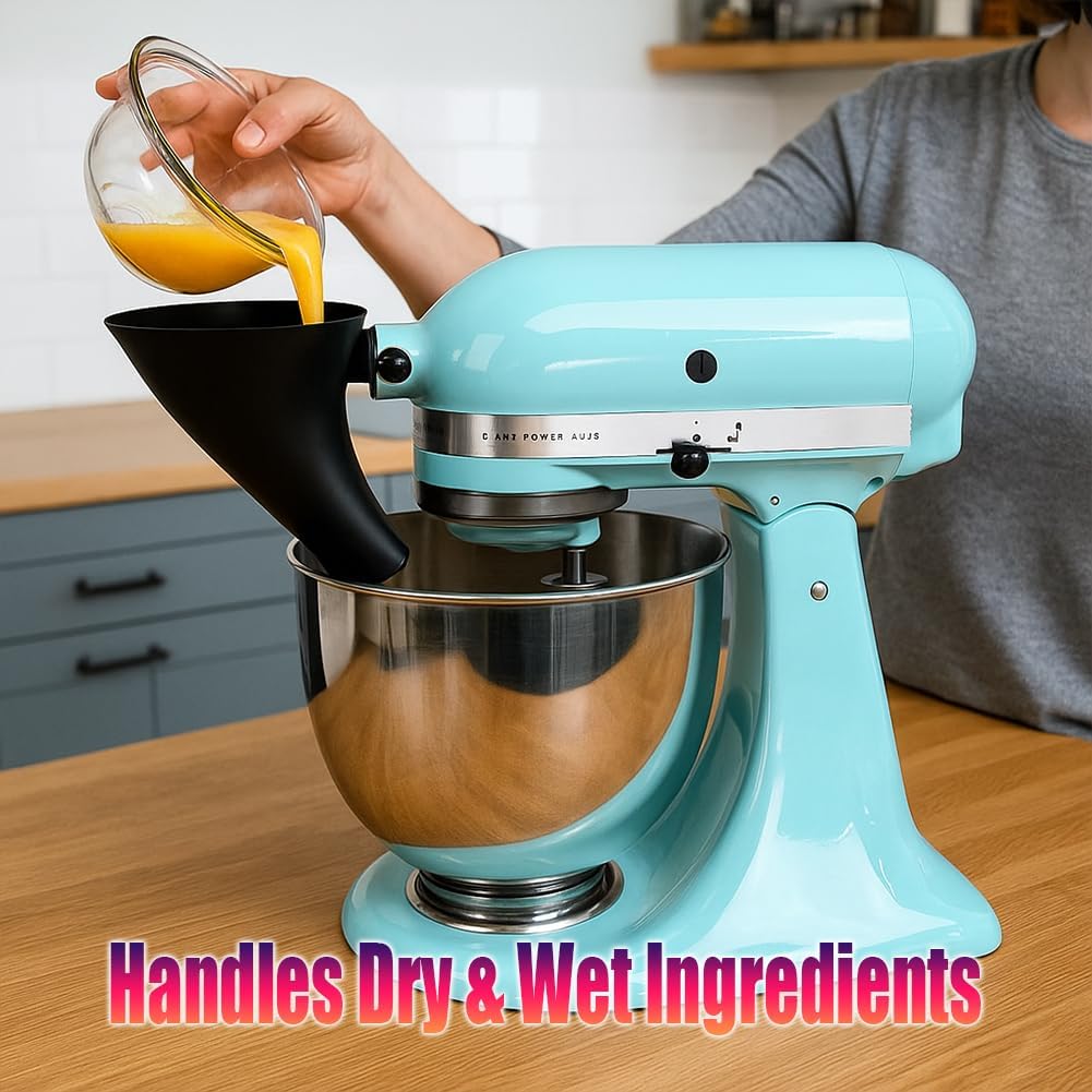 LELLURE Counte dishwasher-safe funnel for quick cleanup after baking