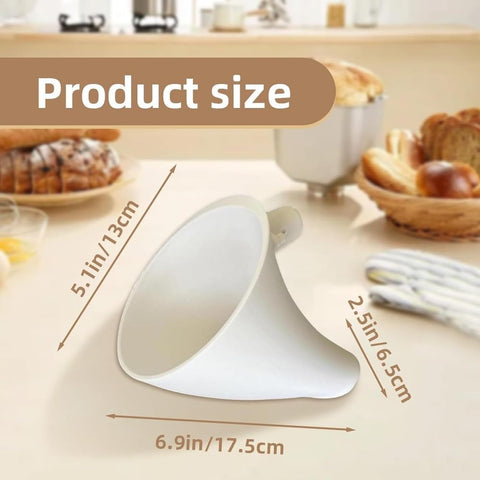 LELLURE Counte funnel transfers batter into cake pans without mess