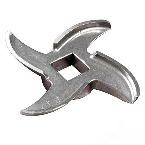 LEM #5 stainless steel grinder knife with self-sharpening edge for durable grinding and rust resistance.