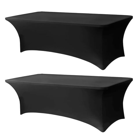 Lemict black tablecloth two-pack ready for events and prep