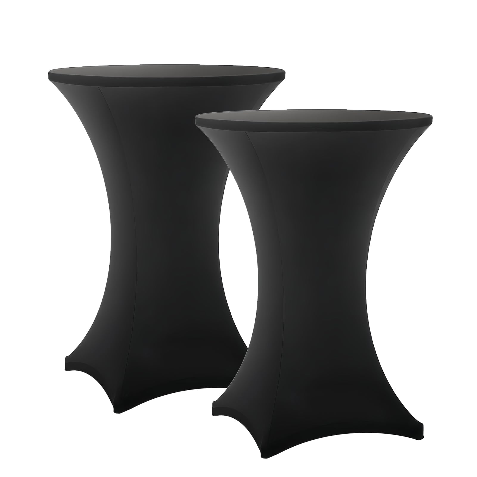 Lemict cocktail table covers 2-pack on round black table for a clean look